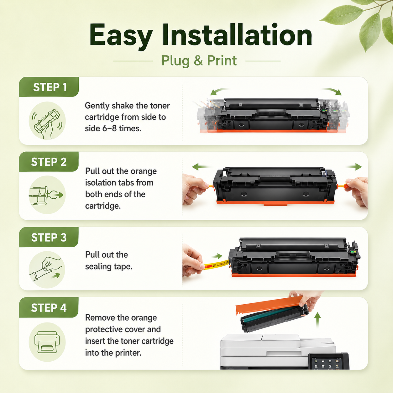 067 CRG-067 Black Toner Cartridge with Chip for Canon Printers