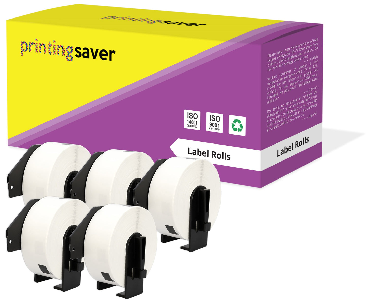 5 Compatible Rolls DK11201 DK-11201 29mm x 90mm Standard Address Labels for Brother P-Touch QL-500 QL-570 QL-700 QL-800 QL-810W QL-820NWB QL-1050 QL-1060N QL-1100 QL-1110NWB (400 Labels per Roll)
