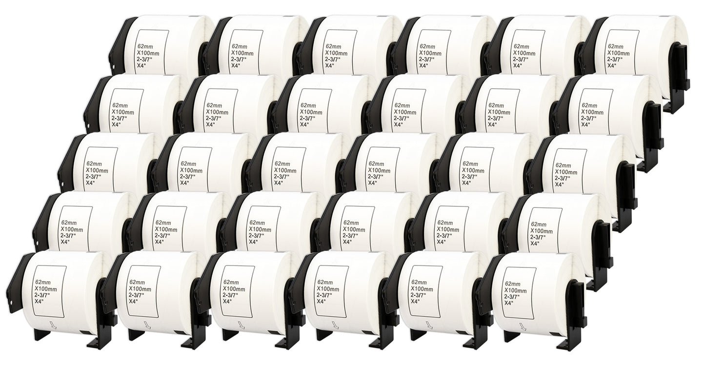 DK-11202 62 x 100 mm Compatible Shipping Labels Roll for Brother P-Touch QL-1100 QL-1060N QL-500 QL-700 QL-800 - Printing Saver