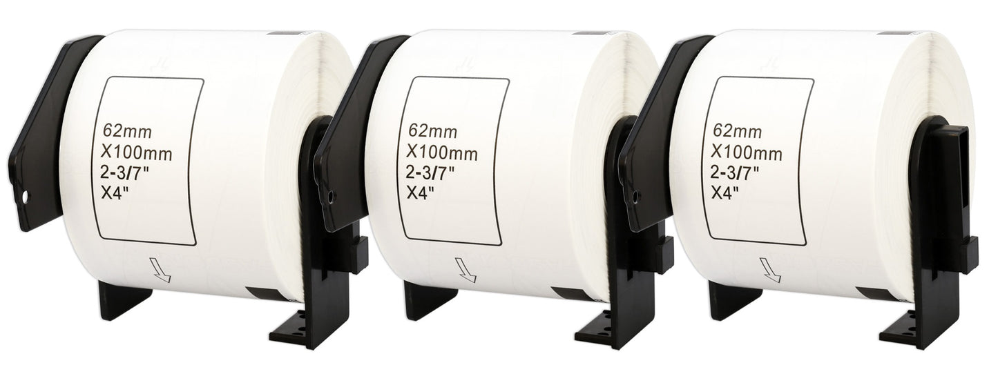 DK-11202 62 x 100 mm Compatible Shipping Labels Roll for Brother P-Touch QL-1100 QL-1060N QL-500 QL-700 QL-800 - Printing Saver