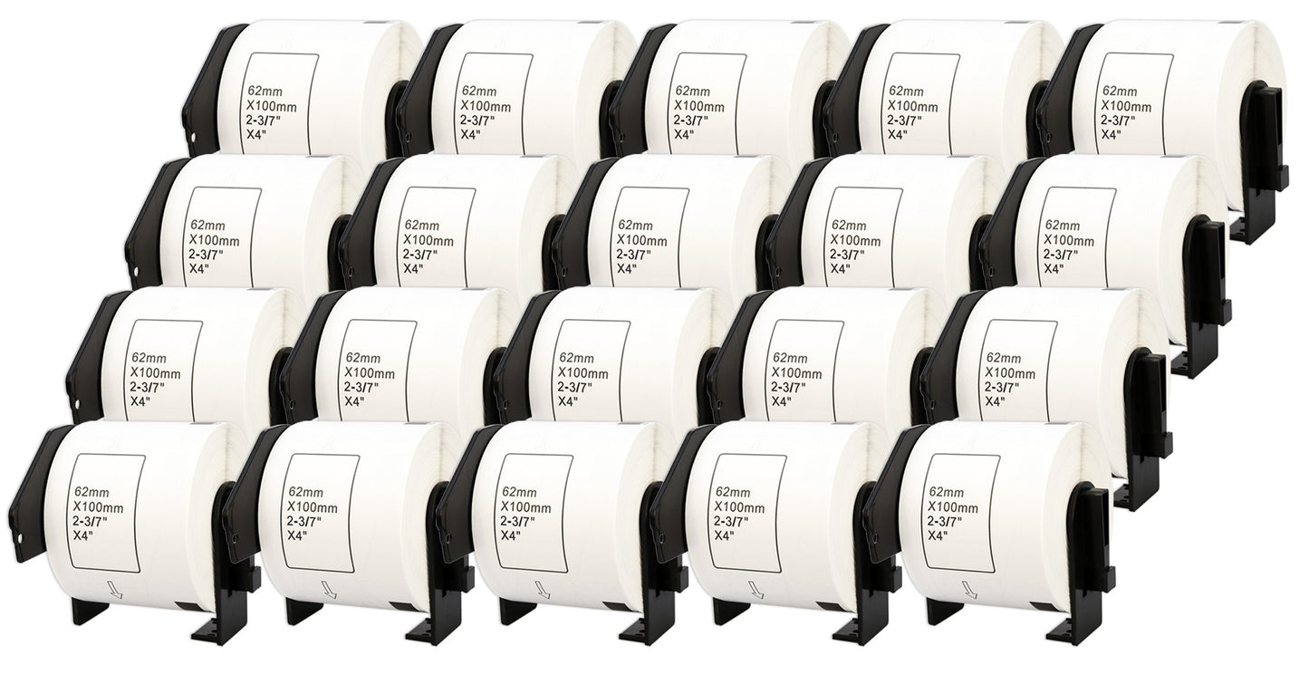 DK-11202 62 x 100 mm Compatible Shipping Labels Roll for Brother P-Touch QL-1100 QL-1060N QL-500 QL-700 QL-800 - Printing Saver