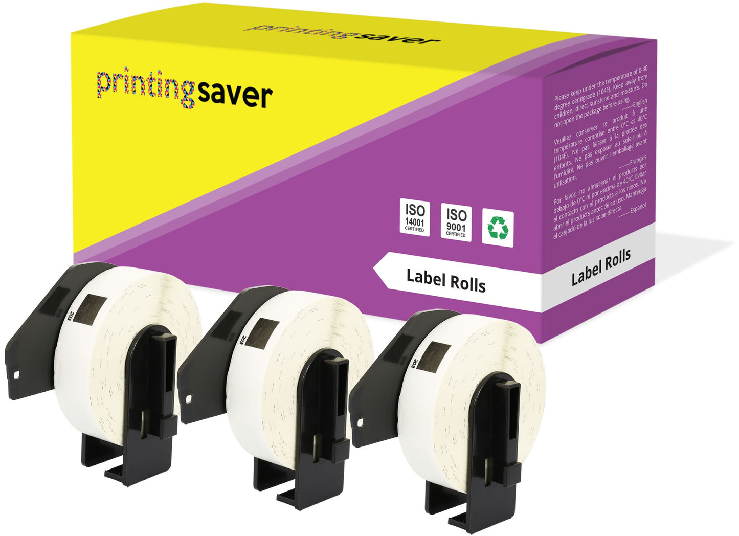 Compatible Roll DK11203 DK-11203 17mm x 87mm File Folder Labels for Brother P-Touch QL-1050 QL-550 QL-500 QL-570 - Printing Saver