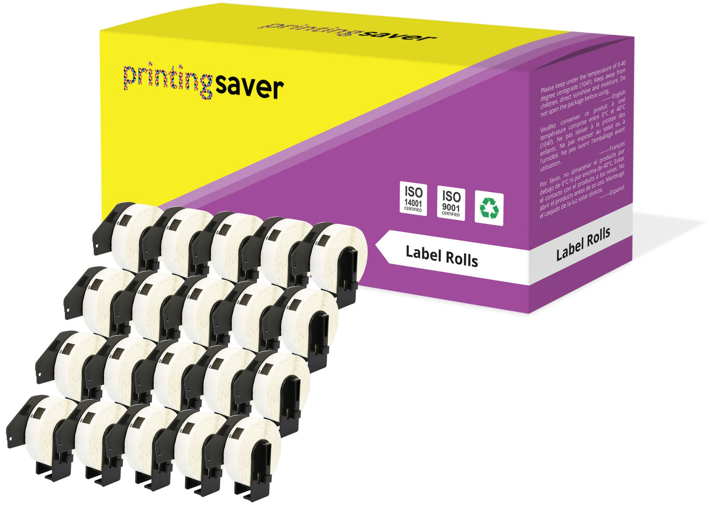 Compatible Roll DK11203 DK-11203 17mm x 87mm File Folder Labels for Brother P-Touch QL-1050 QL-550 QL-500 QL-570 - Printing Saver