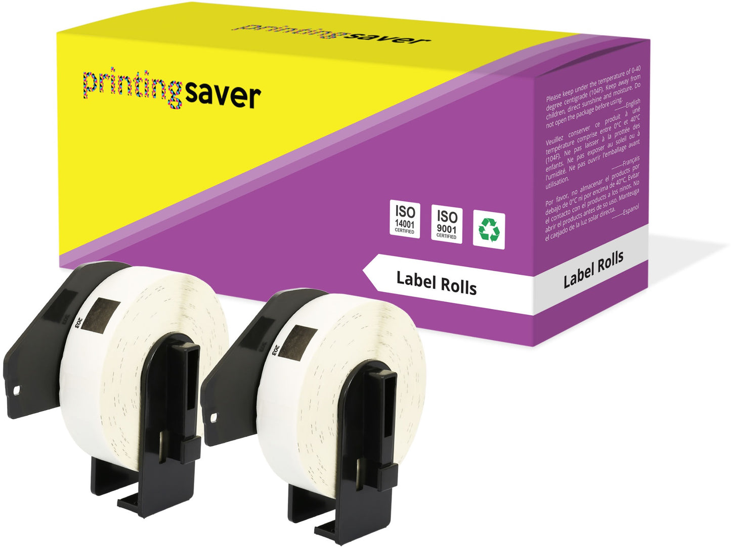 Compatible Roll DK11203 DK-11203 17mm x 87mm File Folder Labels for Brother P-Touch QL-1050 QL-550 QL-500 QL-570 - Printing Saver