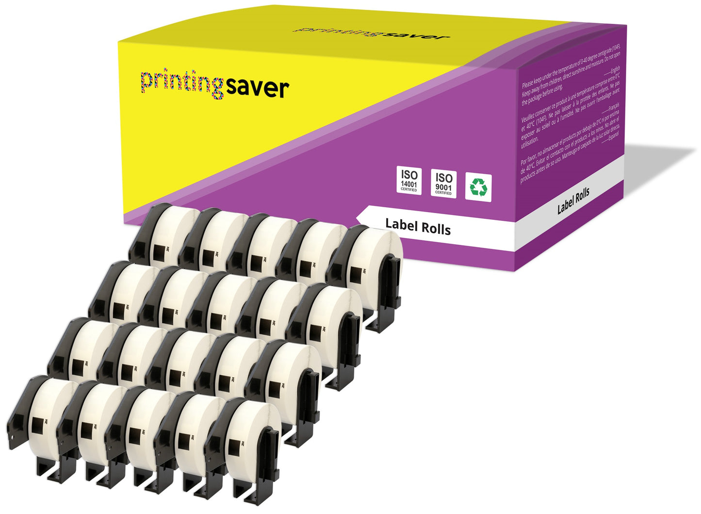 Compatible Roll DK11204 DK-11204 17mm x 54mm Address Labels for Brother P-Touch QL-1050 QL-550 QL-500 QL-570 - Printing Saver