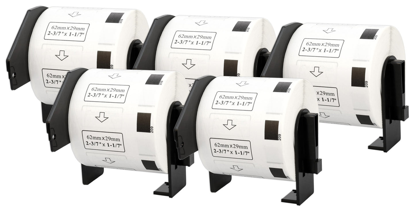 DK-11209 29 x 62 mm Compatible Address Labels Roll for Brother P-Touch QL-1100 QL-1060N QL-500 QL-700 QL-800 - Printing Saver