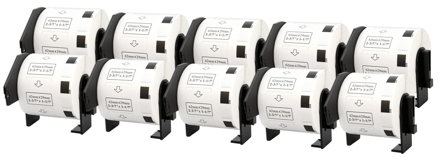 DK-11209 29 x 62 mm Compatible Address Labels Roll for Brother P-Touch QL-1100 QL-1060N QL-500 QL-700 QL-800 - Printing Saver