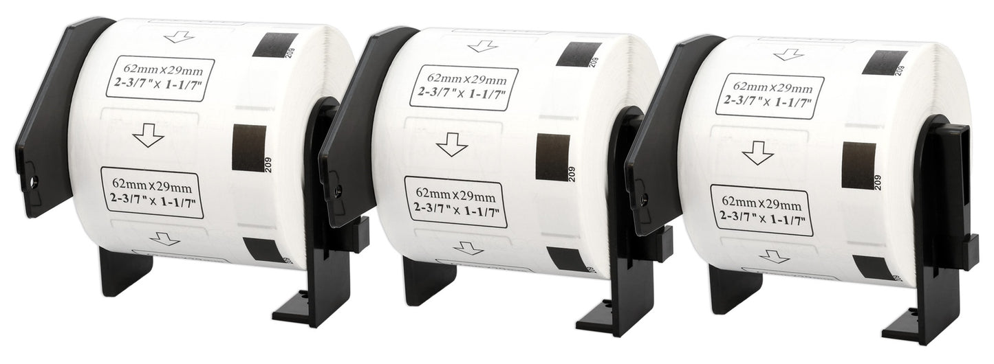 DK-11209 29 x 62 mm Compatible Address Labels Roll for Brother P-Touch QL-1100 QL-1060N QL-500 QL-700 QL-800 - Printing Saver
