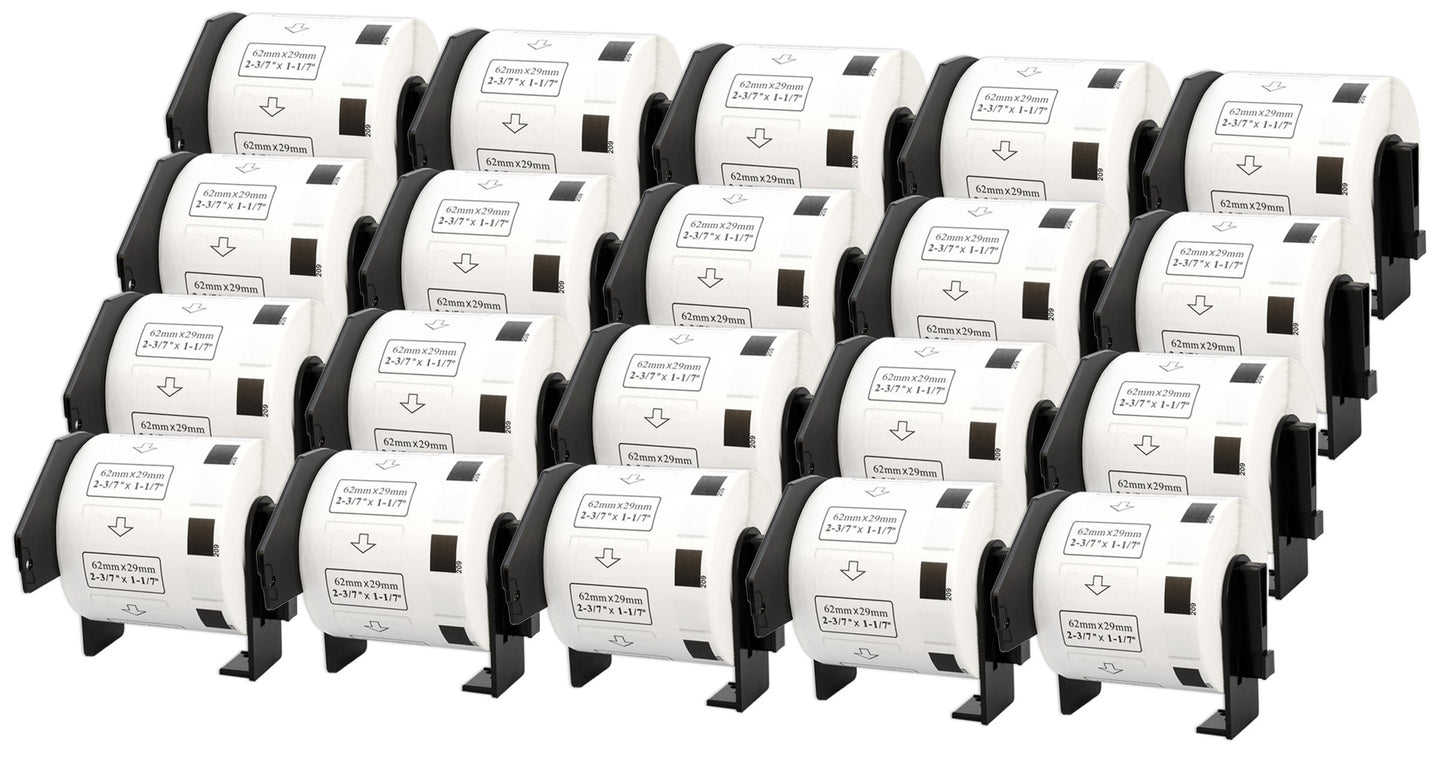 DK-11209 29 x 62 mm Compatible Address Labels Roll for Brother P-Touch QL-1100 QL-1060N QL-500 QL-700 QL-800 - Printing Saver