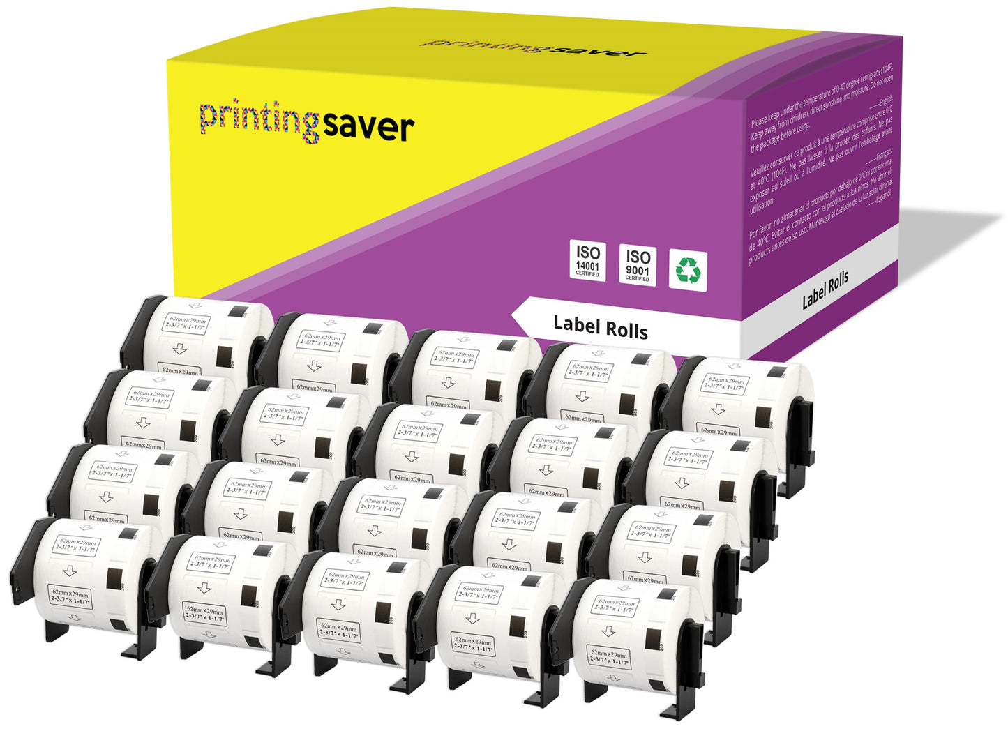 Compatible Roll DK11209 DK-11209 29mm x 62mm Address Labels for Brother P-Touch QL-1050 QL-550 QL-500 QL-570 - Printing Saver