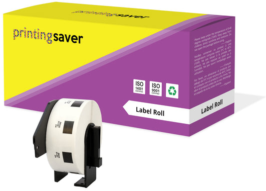 Compatible Roll DK11218 DK-11218 24mm x 24mm Round Labels for Brother P-Touch QL-1050 QL-550 QL-500 QL-570 - Printing Saver