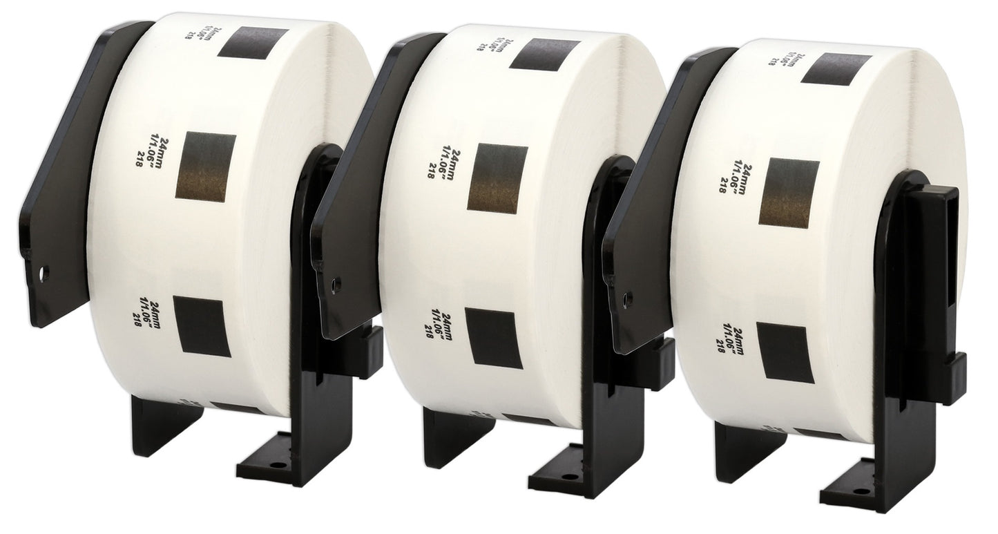 DK-11218 24 x 24mm Compatible Round Labels Roll for Brother P-Touch QL-1100 QL-1060N QL-500 QL-700 QL-800 - Printing Saver
