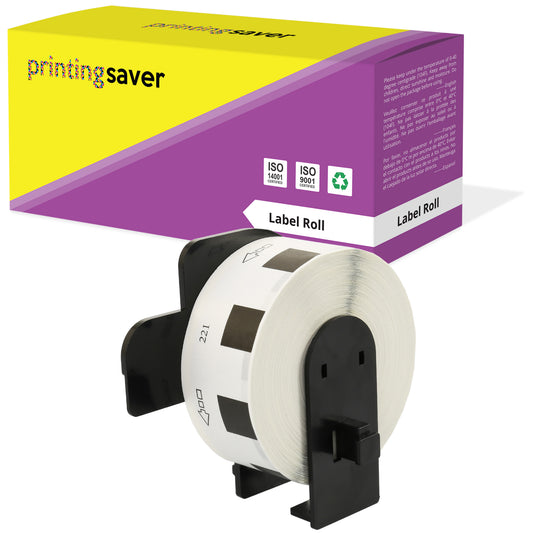 Compatible Roll DK11221 DK-11221 23mm x 23mm Square Labels for Brother P-Touch - Printing Saver