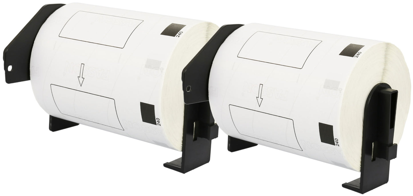 DK-11240 102 x 51 mm Compatible Barcode Labels Roll for Brother P-Touch QL-1050, QL-1050N, QL-1060N, QL-1100, QL-1110NWB - Printing Saver