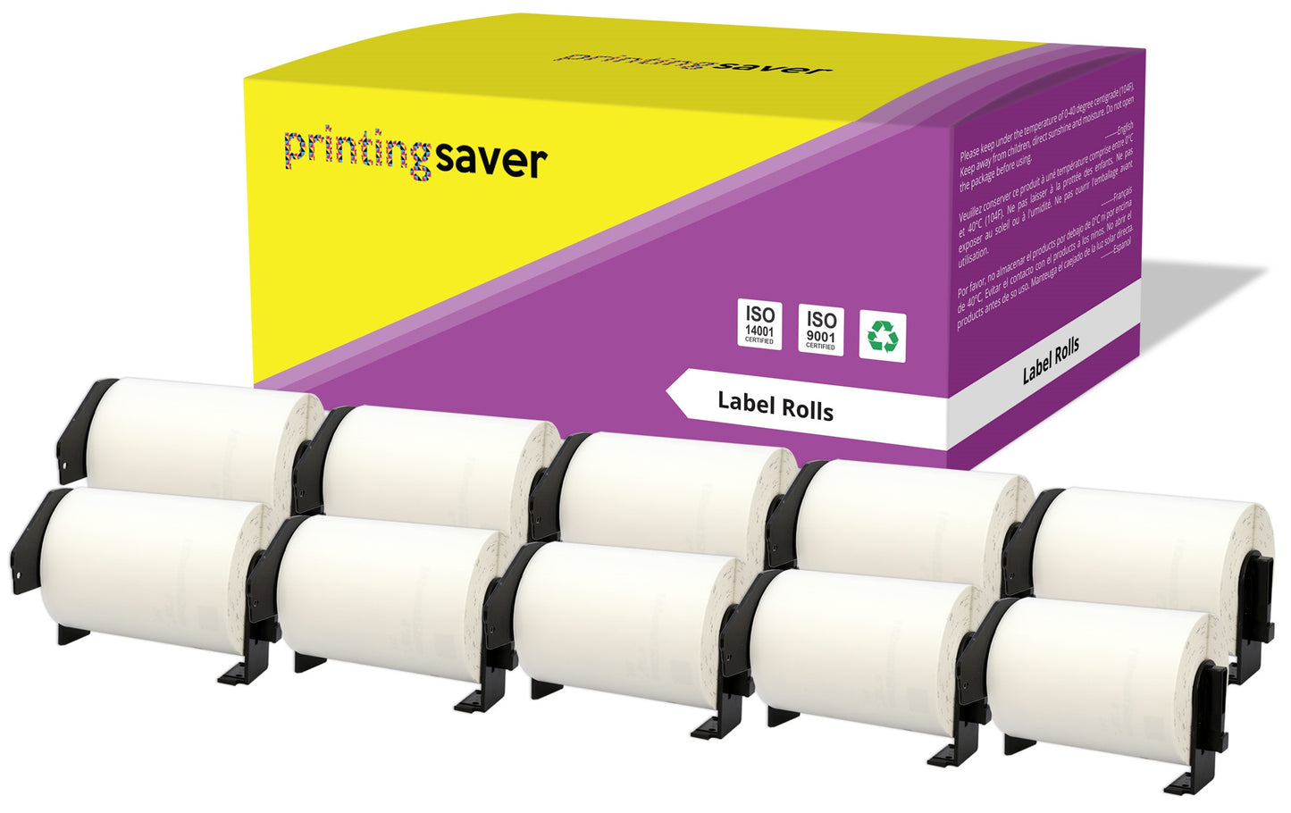 Compatible Roll DK11241 DK-11241 102mm x 152mm Address Labels for Brother P-Touch QL-1050 QL-1050N QL-1060N QL-1100 QL-1110NWB - Printing Saver