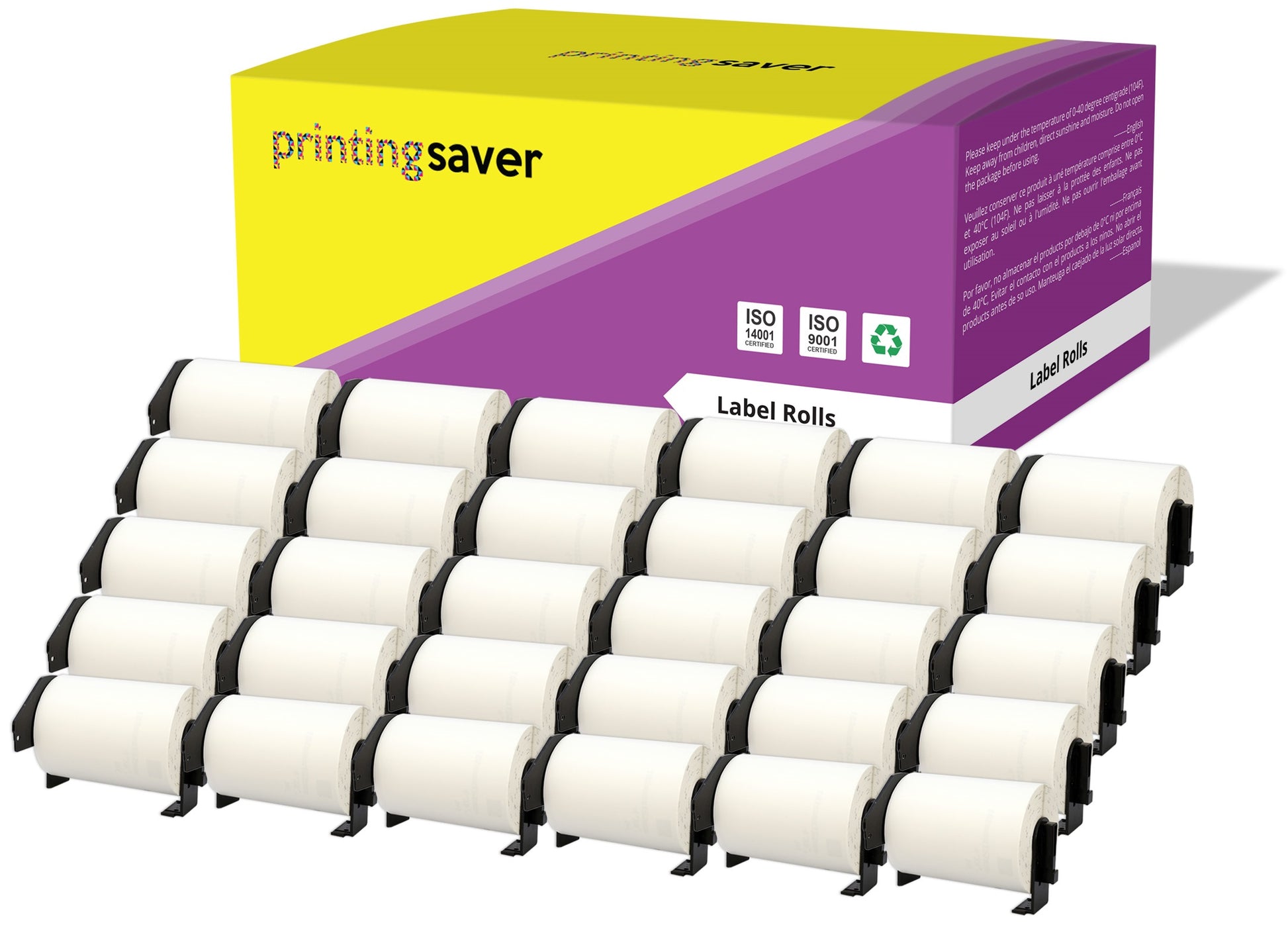 Compatible Roll DK11241 DK-11241 102mm x 152mm Address Labels for Brother P-Touch QL-1050 QL-1050N QL-1060N QL-1100 QL-1110NWB - Printing Saver