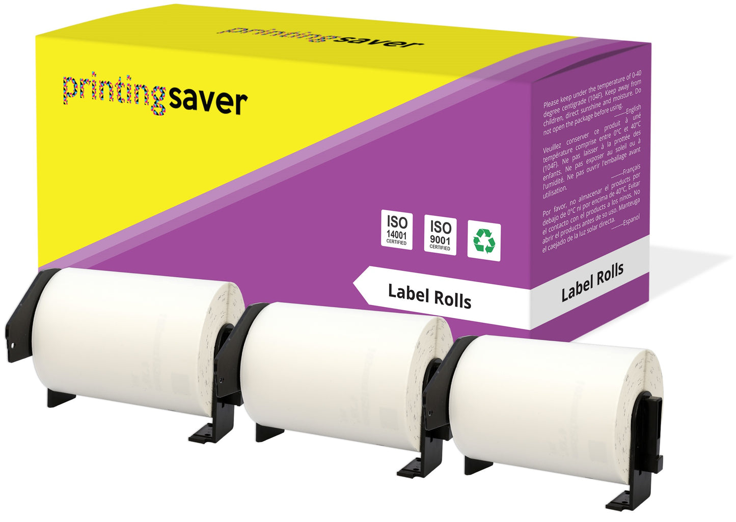 Compatible Roll DK11241 DK-11241 102mm x 152mm Address Labels for Brother P-Touch QL-1050 QL-1050N QL-1060N QL-1100 QL-1110NWB - Printing Saver