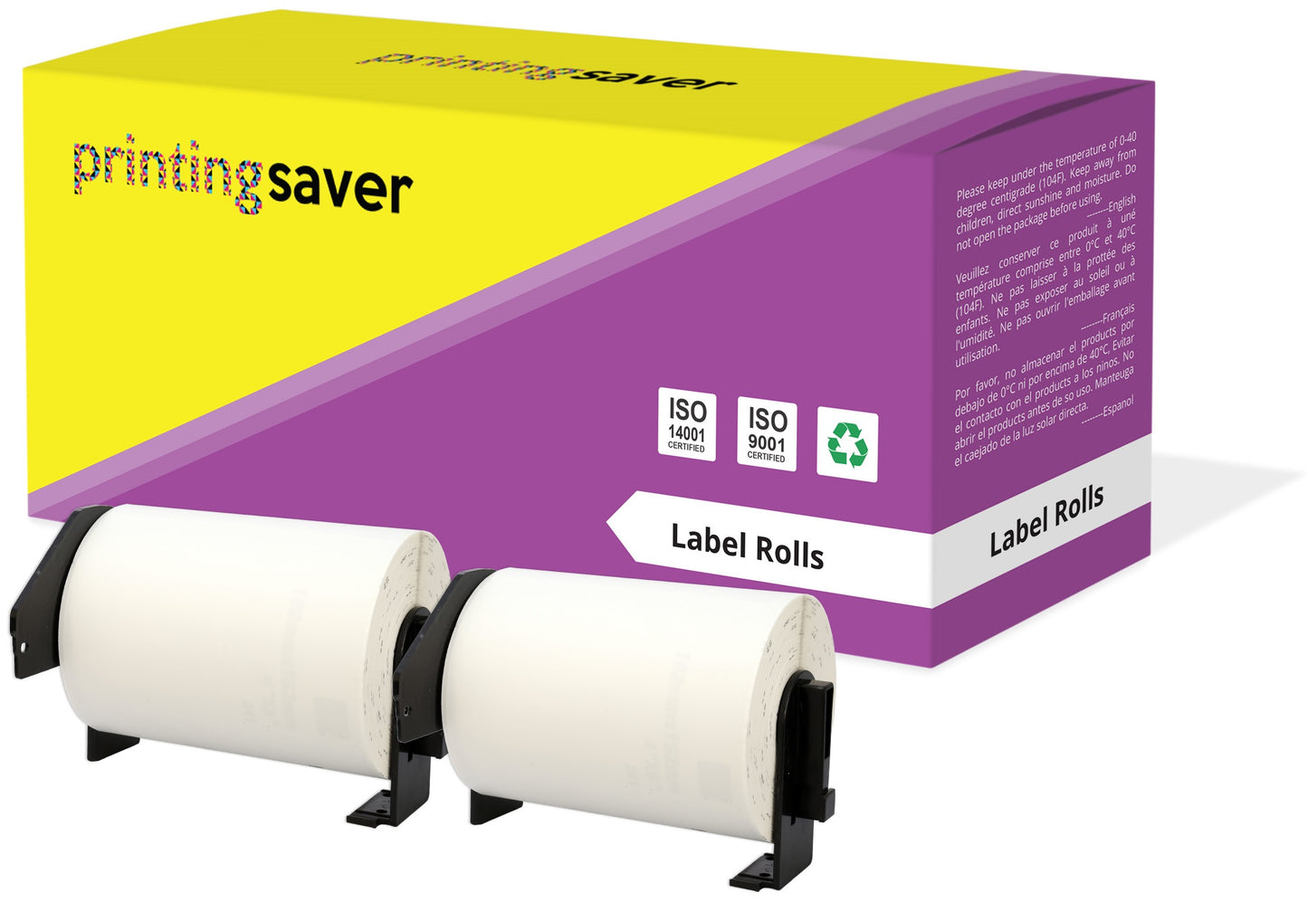 Compatible Roll DK11241 DK-11241 102mm x 152mm Address Labels for Brother P-Touch QL-1050 QL-1050N QL-1060N QL-1100 QL-1110NWB - Printing Saver