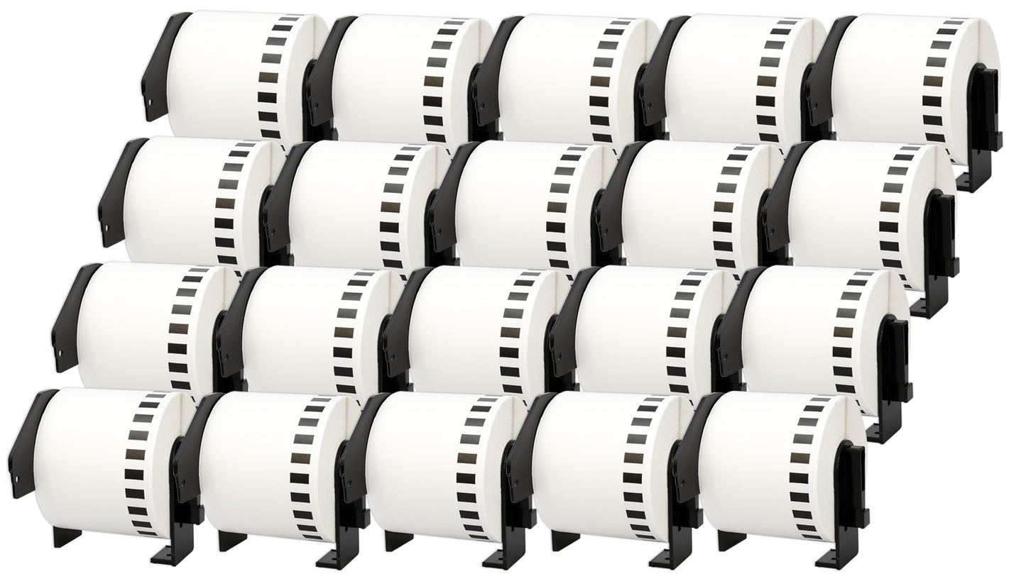 DK-22205 62 mm x 30.48 m Compatible Continuous Paper Label Tape for Brother P-Touch QL-1050 QL-550 QL-500 QL-570 - Printing Saver