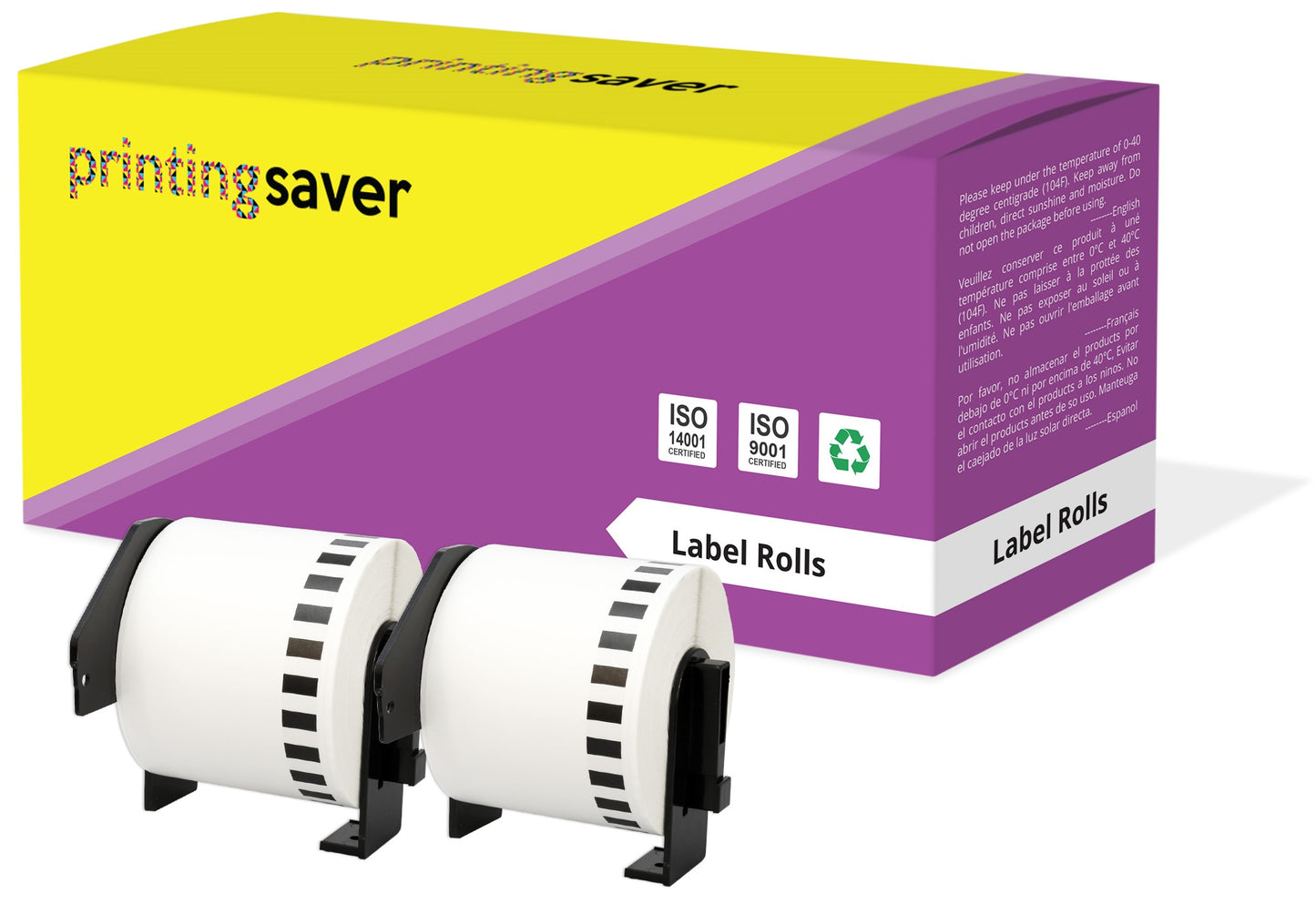 Compatible Roll DK22205 DK-22205 62mm x 30.48m Continuous Address Labels for Brother P-Touch QL-1050 QL-550 QL-500 QL-570 - Printing Saver
