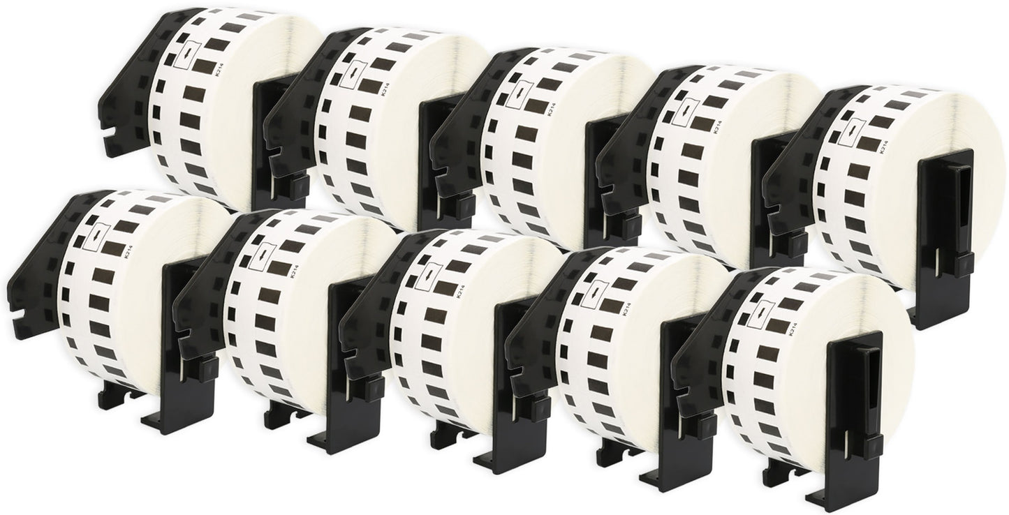 DK-22214 12 mm x 30.48 m Compatible Continuous Paper Label Tape for Brother P-Touch QL-1050 QL-550 QL-500 QL-570 - Printing Saver