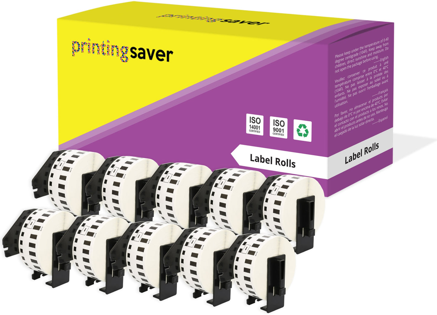 Compatible Roll DK22214 DK-22214 12mm x 30.48m Continuous Address Labels for Brother P-Touch QL-1050 QL-550 QL-500 QL-570 - Printing Saver