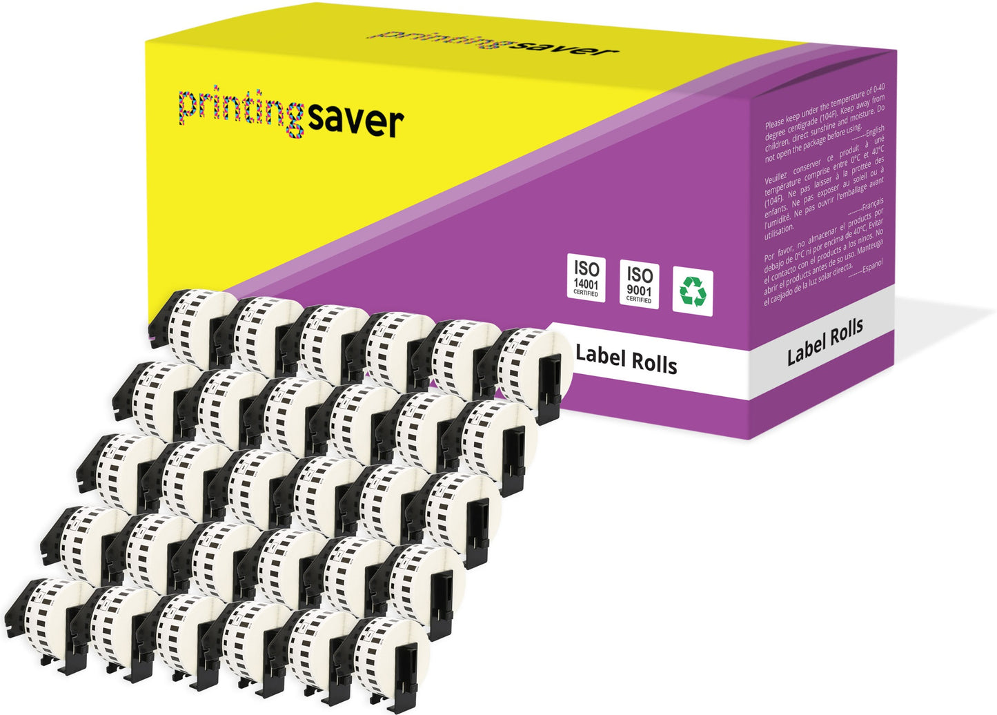 Compatible Roll DK22214 DK-22214 12mm x 30.48m Continuous Address Labels for Brother P-Touch QL-1050 QL-550 QL-500 QL-570 - Printing Saver