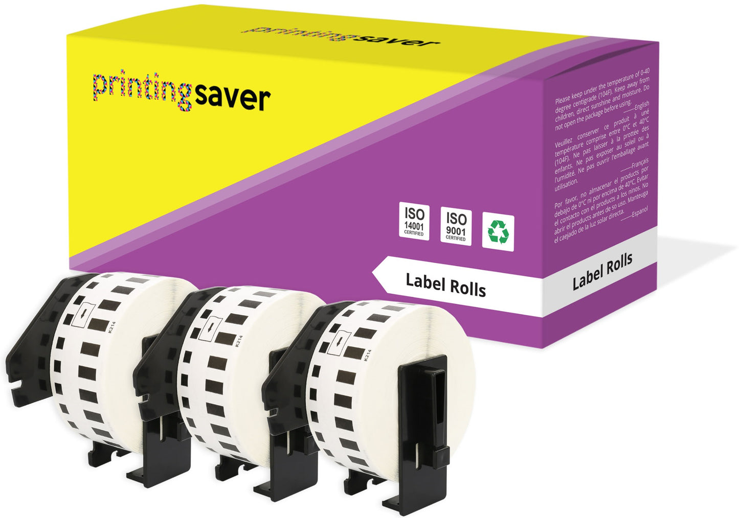 Compatible Roll DK22214 DK-22214 12mm x 30.48m Continuous Address Labels for Brother P-Touch QL-1050 QL-550 QL-500 QL-570 - Printing Saver