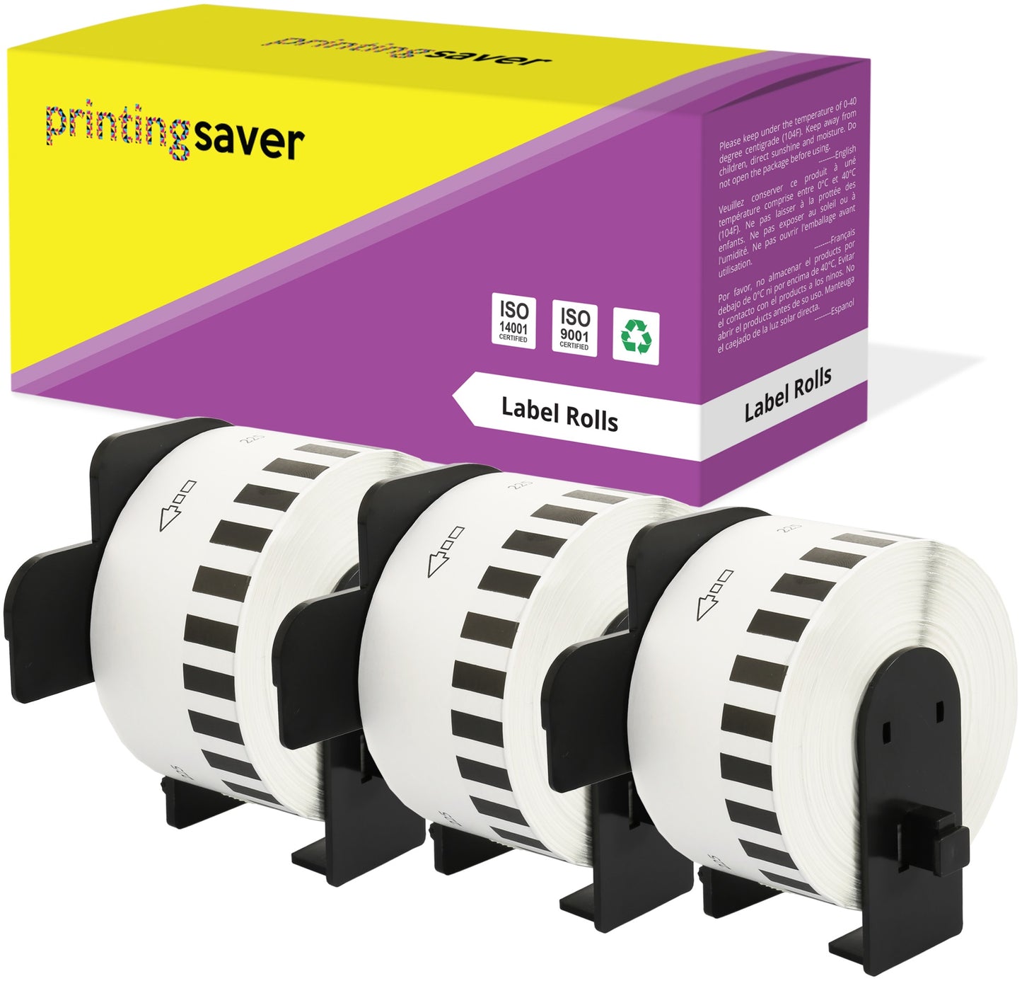 Compatible Roll DK22225 DK-22225 38mm x 30.48m Continuous Labels for Brother P-Touch - Printing Saver