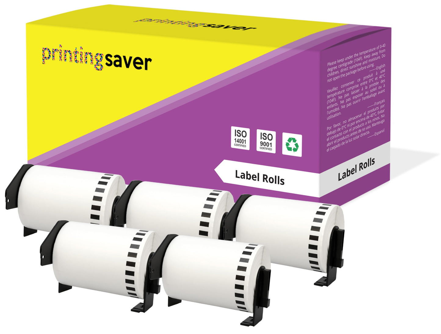 Compatible Roll DK22243 DK-22243 102mm x 30.48m Continuous Address Labels for Brother P-Touch QL-1050 QL-1050N QL-1060N QL-1100 QL-1110NWB - Printing Saver