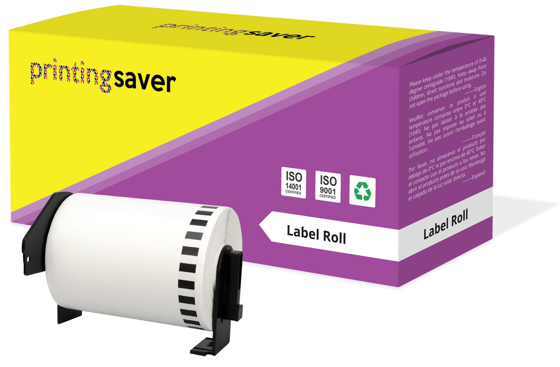 Compatible Roll DK22243 DK-22243 102mm x 30.48m Continuous Address Labels for Brother P-Touch QL-1050 QL-1050N QL-1060N QL-1100 QL-1110NWB - Printing Saver