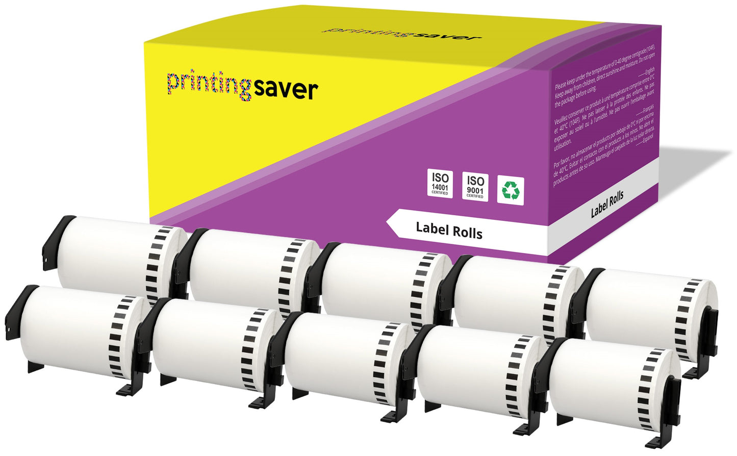 Compatible Roll DK22243 DK-22243 102mm x 30.48m Continuous Address Labels for Brother P-Touch QL-1050 QL-1050N QL-1060N QL-1100 QL-1110NWB - Printing Saver