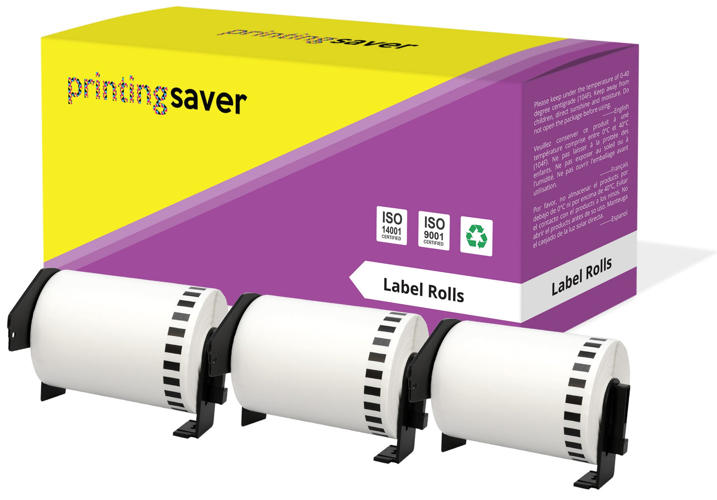 Compatible Roll DK22243 DK-22243 102mm x 30.48m Continuous Address Labels for Brother P-Touch QL-1050 QL-1050N QL-1060N QL-1100 QL-1110NWB - Printing Saver