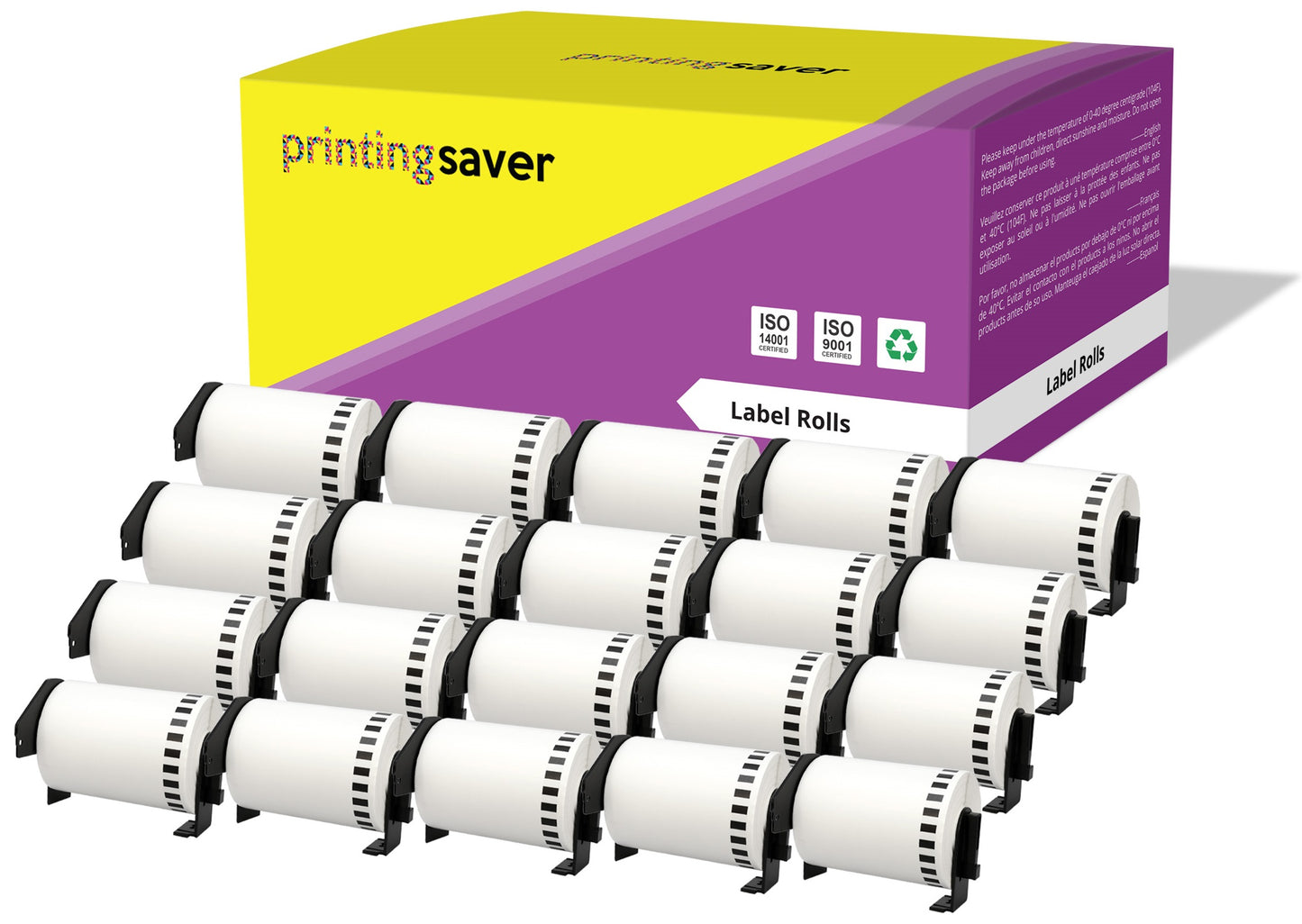 Compatible Roll DK22243 DK-22243 102mm x 30.48m Continuous Address Labels for Brother P-Touch QL-1050 QL-1050N QL-1060N QL-1100 QL-1110NWB - Printing Saver