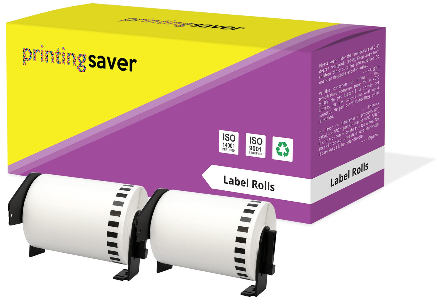 Compatible Roll DK22243 DK-22243 102mm x 30.48m Continuous Address Labels for Brother P-Touch QL-1050 QL-1050N QL-1060N QL-1100 QL-1110NWB - Printing Saver