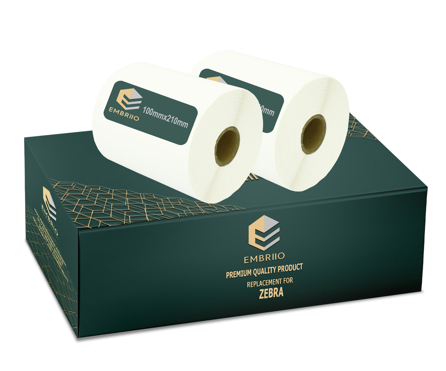White direct thermal Labels Rolls replacement for GP-1324D & Zebra Type Printers