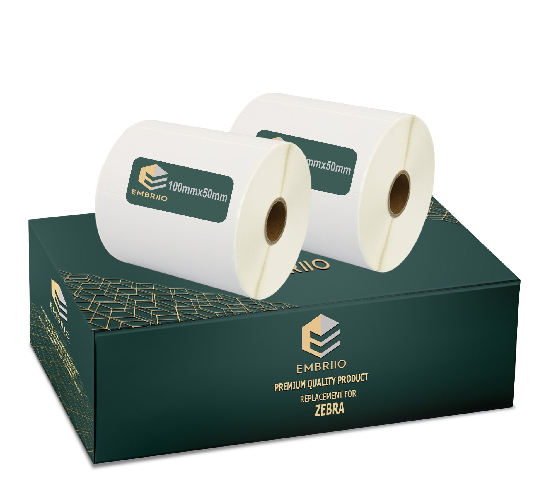 White direct thermal Labels Rolls replacement for GP-1324D & Zebra Type Printers