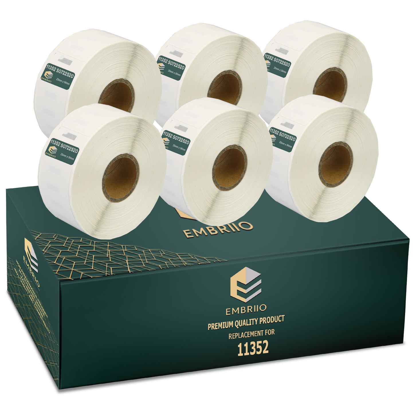 Compatible Dymo 11352 labels - Return Address Label Rolls - 25mm x 54mm