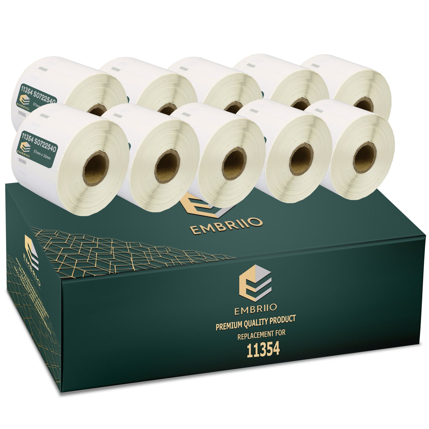Compatible Dymo 11354 labels - 57mm x 32mm