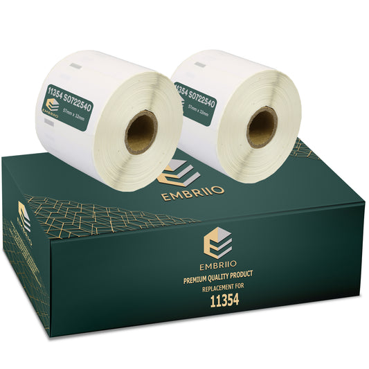 Compatible Dymo 11354 labels - 57mm x 32mm