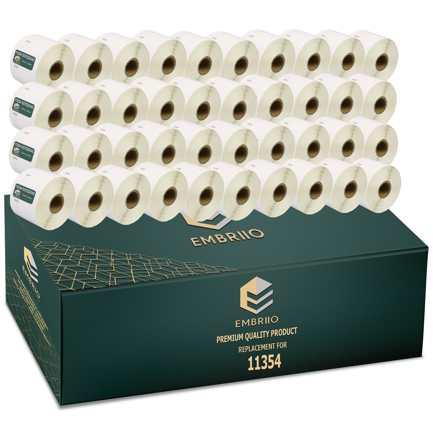 Compatible Dymo 11354 labels - 57mm x 32mm