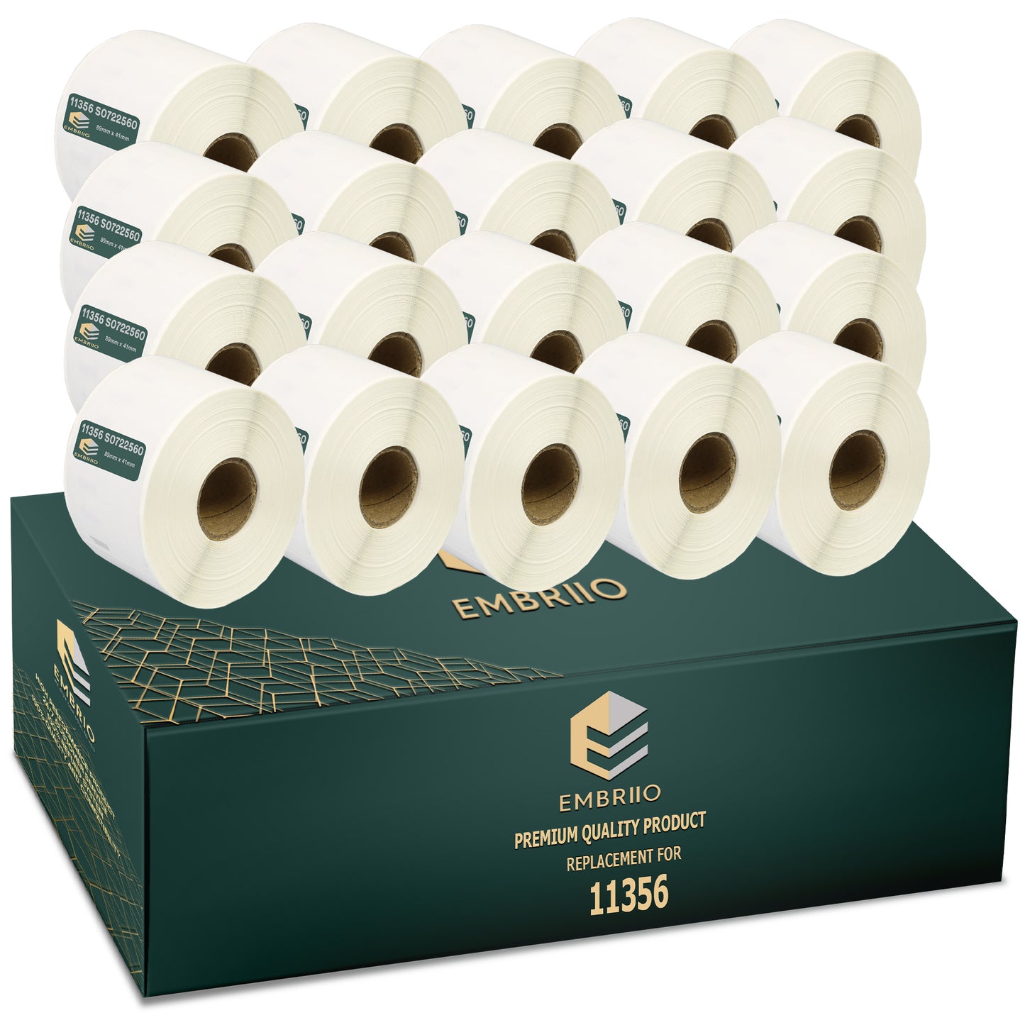 Compatible Dymo 11356 labels - Name Badge Label Rolls - 89mm x 41mm