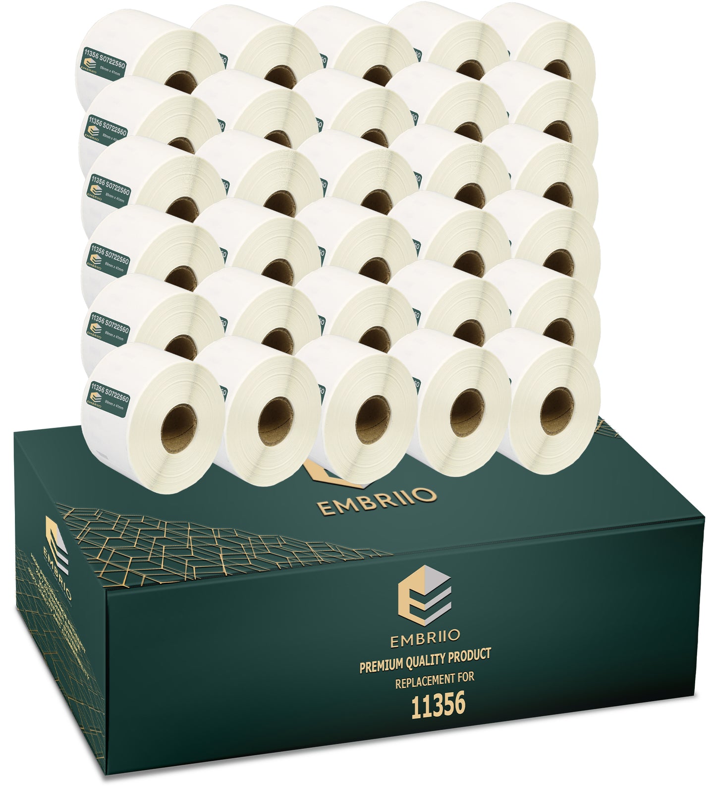 Compatible Dymo 11356 labels - Name Badge Label Rolls - 89mm x 41mm