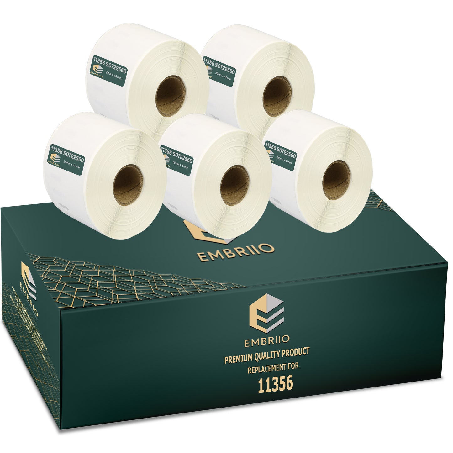 Compatible Dymo 11356 labels - Name Badge Label Rolls - 89mm x 41mm