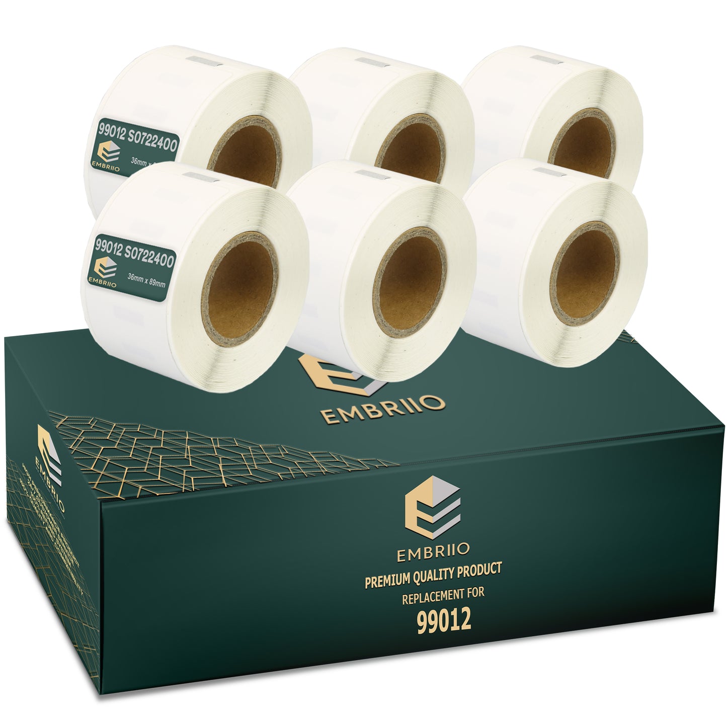 Compatible Dymo 99012 labels - Address Label Rolls - 36mm x 89mm