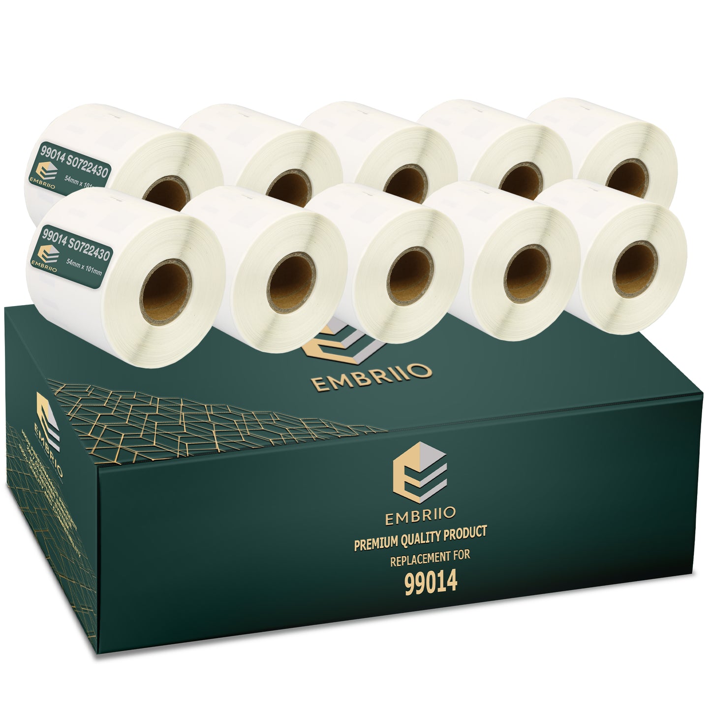 Compatible Dymo 99014 labels - Shipping Name Badge Label Rolls - 54mm x 101mm