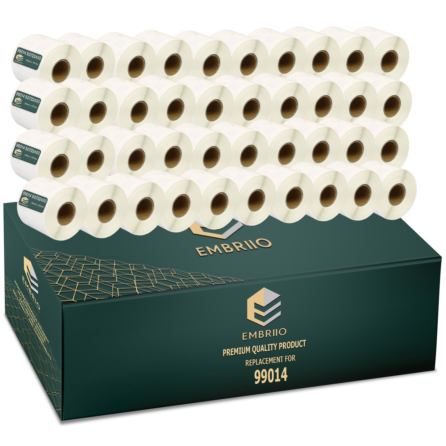 Compatible Dymo 99014 labels - Shipping Name Badge Label Rolls - 54mm x 101mm