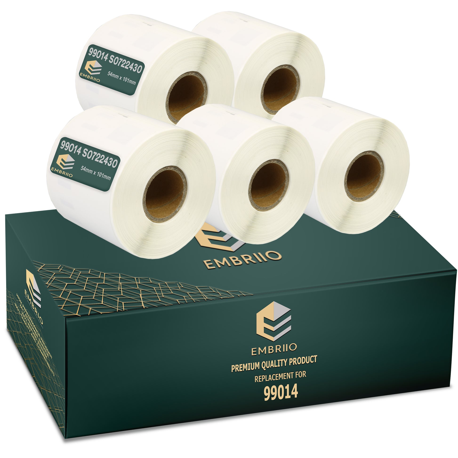 Compatible Dymo 99014 labels - Shipping Name Badge Label Rolls - 54mm x 101mm