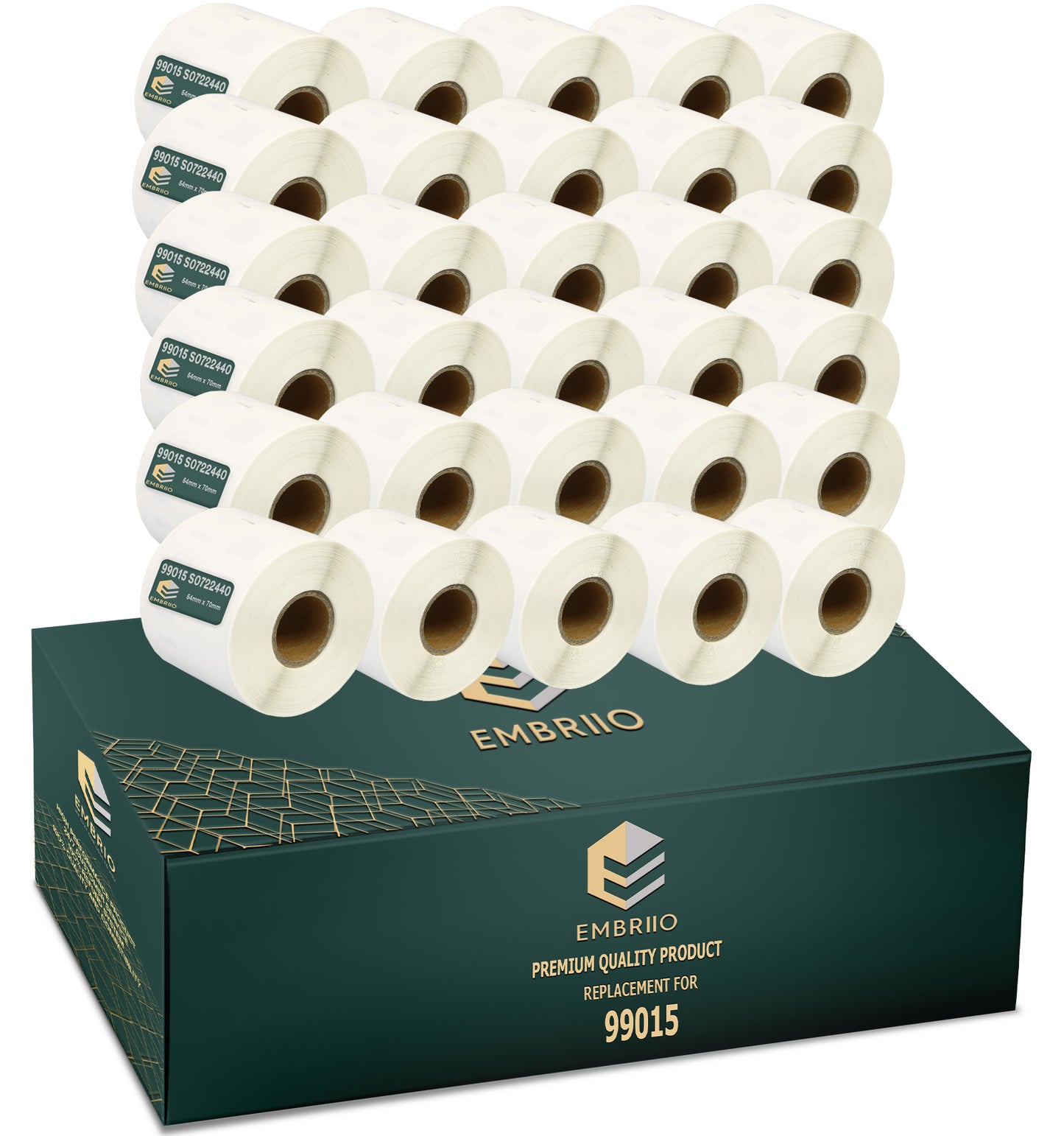 Compatible Dymo 99015 labels - 54mm x 70mm