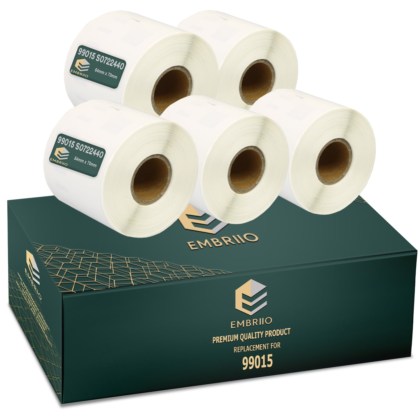 Compatible Dymo 99015 labels - 54mm x 70mm